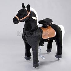 PonyCycle лошадка чёрная, средняя Цвет не выбран