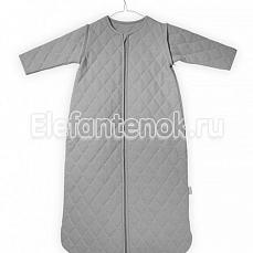 Jollein Спальный мешок со съемными рукавами (хлопок) Grey (Серый) 110 см