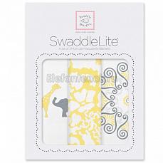 SwaddleDesigns Набор пеленок SwaddleLite Y Elephant/Chickies