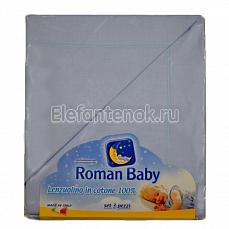 Roman Baby Бельё 3 предмета без рисунка Light Blue (Голубой) 