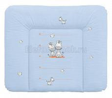 Ceba Baby Матрац пеленальный 70*85 см мягкий на комод Zebra blue W-134-002-160