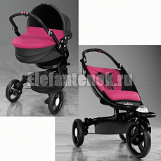 Recaro BabyZen 3 в 1 Pink/Grey черная рама (двусторонняя обивка)