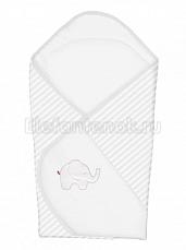Ceba Baby Одеяло-конверт Elephants white вышивка W-810-057-100