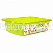 Plastik Репаблик ящик для хранения игрушек X-BOX Обучайка, 30л, овощи-фрукты