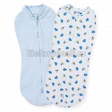 Summer Infant Swaddlepod Конверт для пеленания на молнии (2 шт) р-р S, динозавры