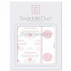 SwaddleDesigns Набор пеленок Swaddle Duo Rose Royal