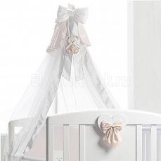 ItalBaby Балдахин тюлевый круговой Peluche Белый/крем