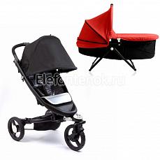 Bloom Zen stroller (Блум Зен Строллер 2 в 1) Monochrom (монохром) +красный