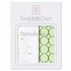 SwaddleDesigns Набор пеленок Swaddle Duo KW Big Chickies