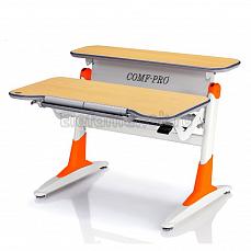 Comf-Pro Coho MG/Y - столешница клен / ножки белые с оранжевыми накладками