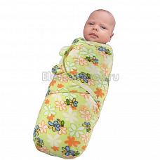 Pecorella Комплект флисовых пеленок на липучках (2 шт.) Swaddle Fun ромашковое поле
