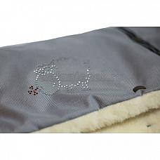 Pecorella муфта для рук Silver (серебро/стразы)