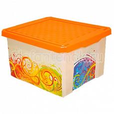 Plastik Репаблик ящик для хранения Optima Брызги 17 литров