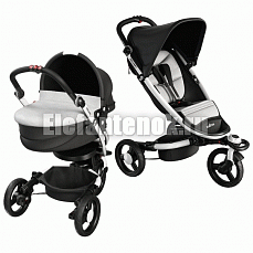 Recaro BabyZen 3 в 1 Silver/Red светлая рама (двусторонняя обивка)