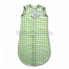 SwaddleDesigns TOG 0.7 zzZipMe Sack 3-6 M - Organic Flannel KW Dots & Stars