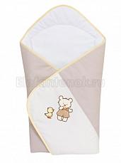 Ceba Baby Одеяло-конверт Ducklings brown вышивка W-810-050-230_1