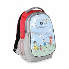 LittleLife Doodle рюкзак Бежевый с красным с рисунком