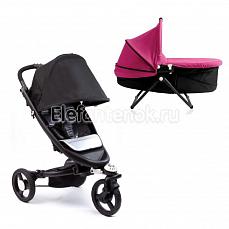 Bloom Zen stroller (Блум Зен Строллер 2 в 1) Monochrom (монохром) +розовый