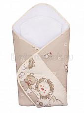 Ceba Baby Одеяло-конверт Ducklings brown принт W-810-050-230