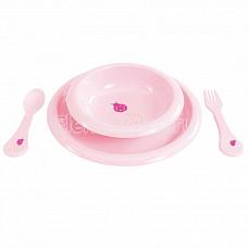 Bebe Jou Комплект посуды для кормления Розовый