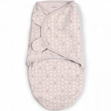 Summer Infant SwaddleMe Конверт для пеленания на липучке размер S/M Розовый-Треугольники