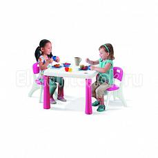 Step-2 детский столик со стульями Розовый