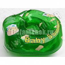 Baby Swimmer круг на шею 3-15 кг Зелёный (полноцветный)