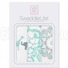 SwaddleDesigns Набор пеленок SwaddleLite SC Elephant/Chickies