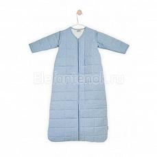 Jollein Спальный мешок со съемными рукавами (хлопок, холлофайбер) Blue melee 70 см