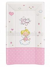 Ceba Baby Матрац пеленальный 70 см мягкий с изголовьем Little Angel white-pink W-103-008-007