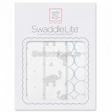 SwaddleDesigns Набор пеленок SwaddleLite PB Elephant/Chickies