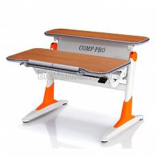 Comf-Pro Coho BG/Y - столешница бук / ножки белые с оранжевыми накладками