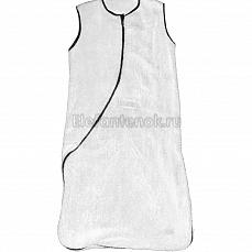 Jollein Махровый спальный мешок  049-516-64802 90 см, цвет белый/серый