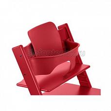 Stokke Tripp Trapp Baby Set с комплектом глайдеров красный