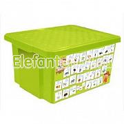 Plastik Репаблик ящик для хранения игрушек X-BOX Обучайка, 17л, азбука