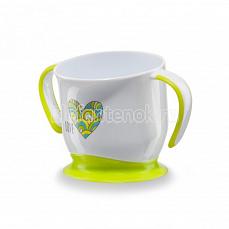 Happy Baby BABY CUP WITH SUCTION BASE Кружка на присоске Lime