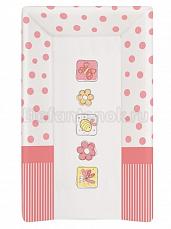 Ceba Baby Матрац пеленальный 70 см на жёстком основании Peas coral W-201-045-135