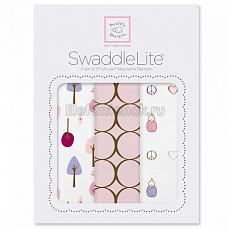 SwaddleDesigns Набор пеленок SwaddleLite Cute & Calm Pastel Pink