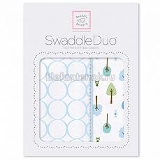 SwaddleDesigns Набор пеленок Swaddle Duo PB Cute & Wild