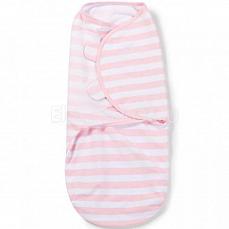 Summer Infant SwaddleMe Конверт для пеленания на липучке размер S/M Розовые полоски