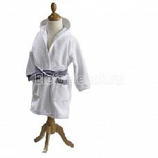 Red Castle Bathrobe 12-24 months Grey white