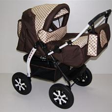 Car-Baby Balu (шины) Шоколад\бежевый Дотс
