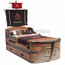 Cilek Black Pirate кровать-корабль (90х195) Цвет не выбран
