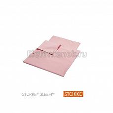 Stokke постельное белье для люльки  розовый