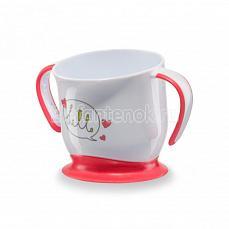 Happy Baby BABY CUP WITH SUCTION BASE Кружка на присоске Red