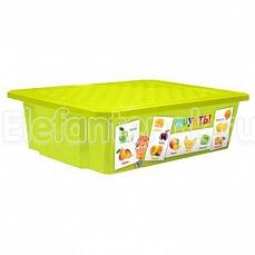 Plastik Репаблик ящик для хранения игрушек X-BOX Обучайка, 30л, овощи-фрукты Цвет не выбран