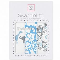 SwaddleDesigns Набор пеленок SwaddleLite PB Elephant/Chickies
