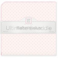 SwaddleDesigns Фланелевая пеленка для новорожденного Pink w/Pink Dot