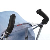 CityGrips Чехлы на ручки для коляски-трости Black Leather