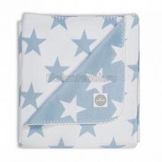 Jollein Плед 100х75 см Light blue Star (Голубые звезды)